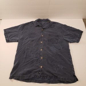 Tommy Bahama 100% Silk Button Up Short Sleeve L